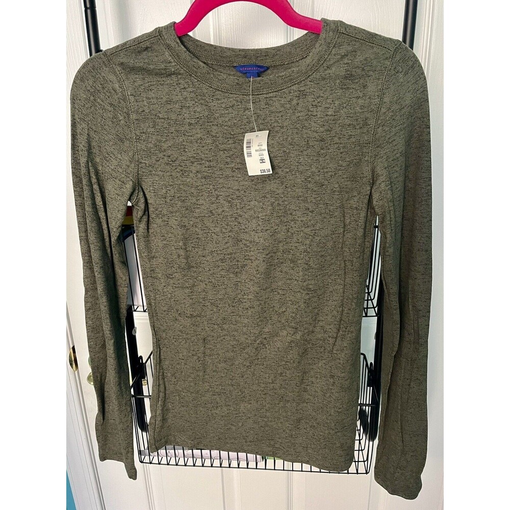 Aeropostale Womens Green Pullover Sweater Long Sleeve Size M NWT - Picture 1 of 6